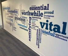 Word Wall from customers ideas